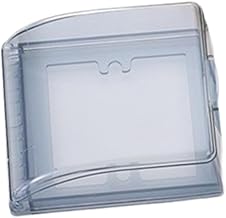 gazechimp Capa de tomada à prova de intempéries Capa de tomada elétrica 1 Gang Capa protetora universal Capa de interruptor de lâmpada à prova d'água para, preto claro