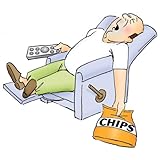 Art Impressions Lazy Boy Rubber Stamp