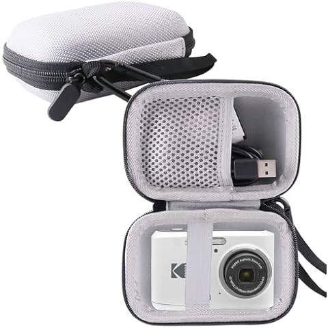 WERJIA Hard EVA Travel Case for Kodak PIXPRO Friendly Zoom FZ55/FZ45/FZ53/ FZ43 Digital Camera (grey) Cover