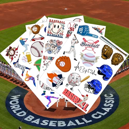 Vikaparkmaz 2024-BASEBALL Tattoos Temporary Sport Birthday Decorations Party Favors Sport Gift Idea thumb #2