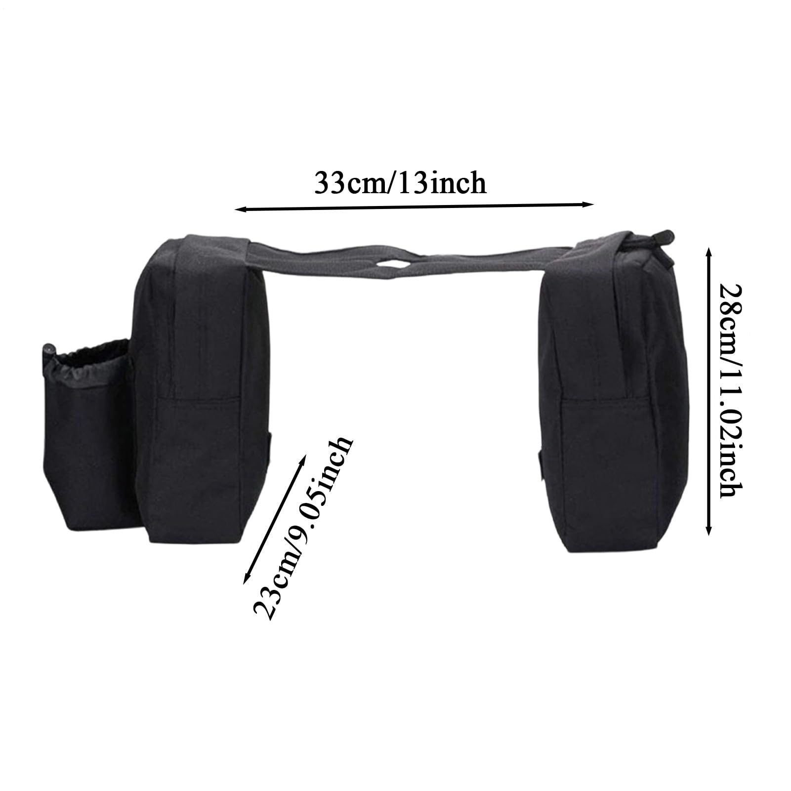 Générique Sacoches Latérales Moto | Réservoir Moto étanche pour Cargo ATV,Sac de Réservoir pour Quad,pour Sports de Plein Air Hommes Téléphone Bagages Motoneige