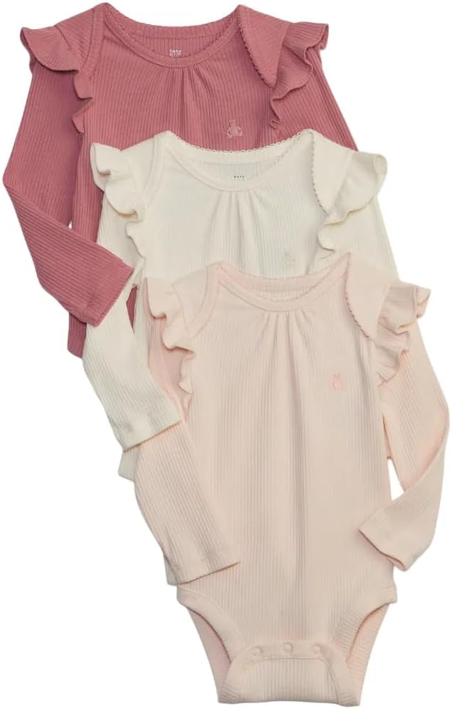 GAP Baby Ff Rib Ls 3pk Bs