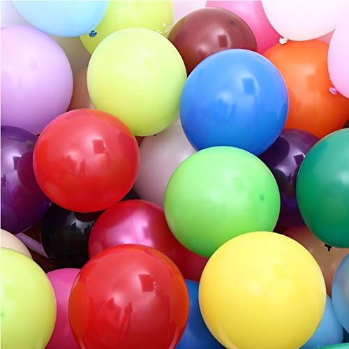 Miniatura 7 de KUMEED - Globos de látex de 12 pulgadas, color azul cielo y verde, globos de colores vivos y brillantes, globos para fiestas, cumpleaños, bodas,