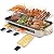 Pukomc Electric Indoor Grill,2 in 1 Indoor Grills for Kitchen with Grill Net & Non-Stick Cooking Removable Plate, Temperature Control, Dishwasher Safe, 1800W Large Smokeless Griddle