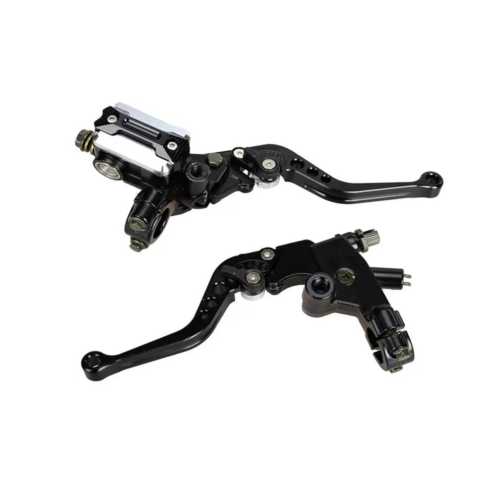 Nhgfdfs Black Motorcycle Clutch Brake Lever 22Mm Brake Clutch Pump Master Cylinder Handles Motorcycle Levers Handlebar Hydraulic Accessories