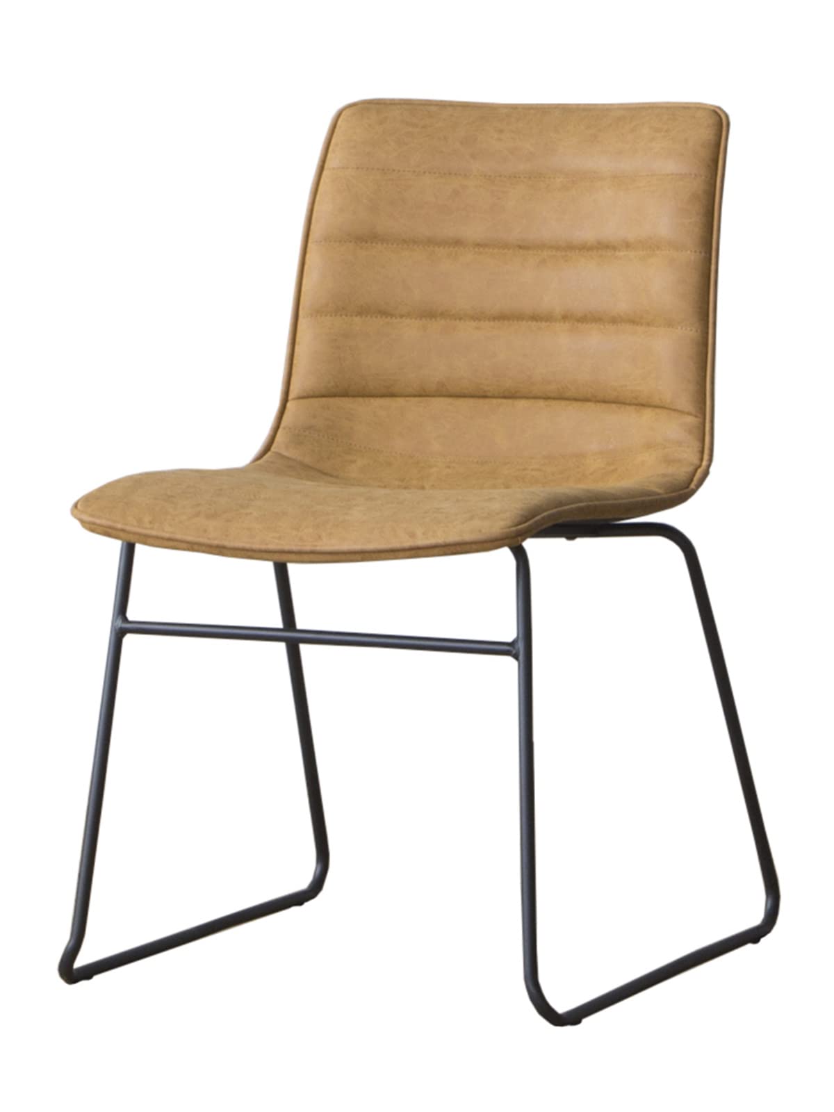 美品　ダイニングチェア　クラッシュゲートCrash Gate　ブラウン&キャメル ゼット ダイニングチェア 肘無 | 家具・インテリア通販サイト CRASH