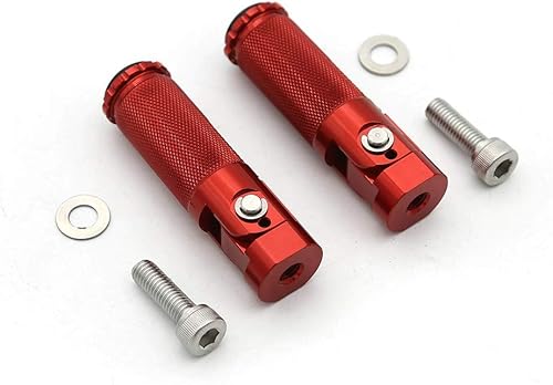 Miniatura 3 de 8mm Reposapiés plegables para motocicleta, reposapiés traseros, pedales universales para CBR125R CBR250R CBR600RR CBR900RR CBR1000RR CB190R MT-03