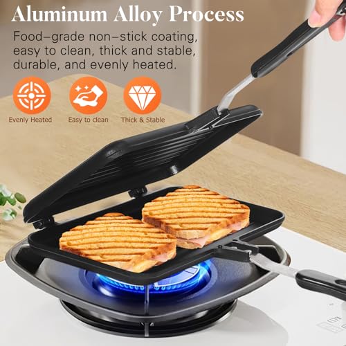 Plaque de cuisson double face antiadhésive de grosse taille