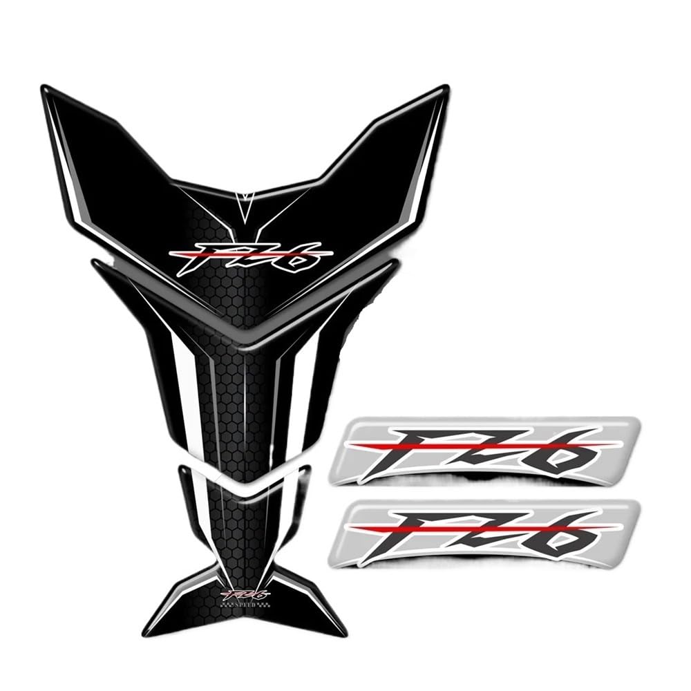 Protège Réservoir Moto Autocollant Antidérapant - Pour Yamaha FZ6 N/S 2004-2010 - Protection Poignée Genoux
