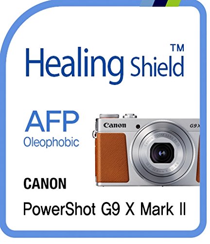 Healingshield �X�L���V�[���t���ی�t�B���� Oleophobic AFP Clear Film for Canon Camera PowerShot G9X Mark II [2pcs]