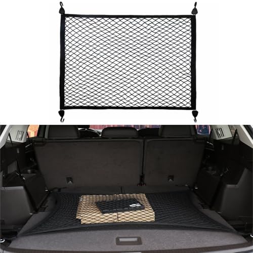 ASBHFC Strapazierfähiges Kofferraum-Gepäcknetz für Hyundai ix35 (LM 2009-2015), 80 * 60cm, Elastisches Netz zur sicheren Aufbewahrung von Einkäufen, Gepäck und Werkzeug,2 layers-80 * 60cm ASBHFC Strapazierfähiges Kofferraum-Gepäcknetz für Hyundai ix35 (LM 2009-2015), 80 * 60cm, Elastisches Netz zur sicheren Aufbewahrung von Einkäufen, Gepäck und Werkzeug,2 layers-80 * 60cm