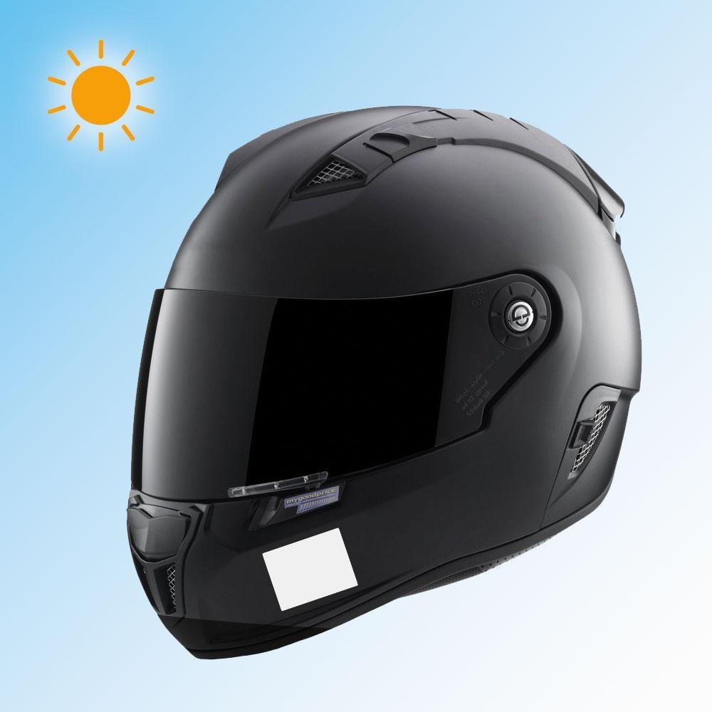 Mygoodprice 4 Strisce adesive Riflettenti per segnaletica sul Casco, 13 x 3,5 cm, Giallo Riflettente