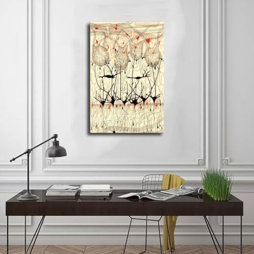 Nervous System toile suspendue anti-reflet pour décorer un bureau vide