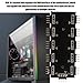 Heayzoki RGB LED Splitter Hub, Computer 10-Channel RGB Hub PC Motherboard RGB Fan Extension Cable, for PC Desktop Computer Motherboard(12V 4-Pin)