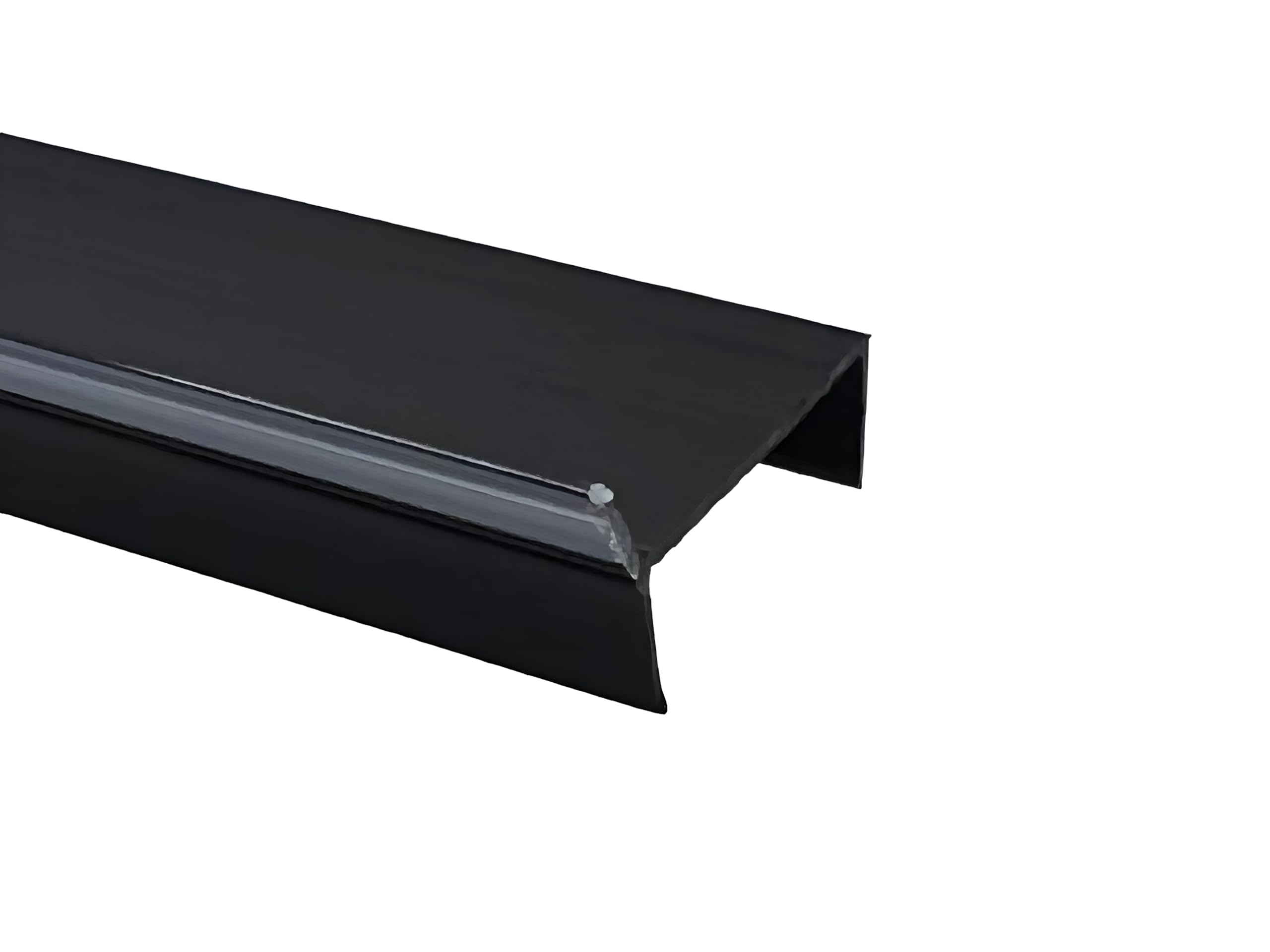 2.5M - 8.20 ft - Length PVC Plinth Sealing Strip 18mm MDF kickboard Panel TMW Profiles (Black)