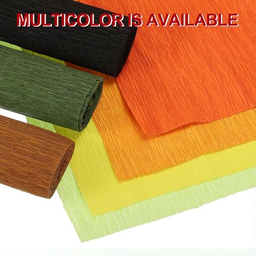 Image of MECCANIXITY Crepe Paper Roll 8.2ft Long 13 Inch Wide for Wedding Ceremony Various Large Festivals Decoration, Light Champagne