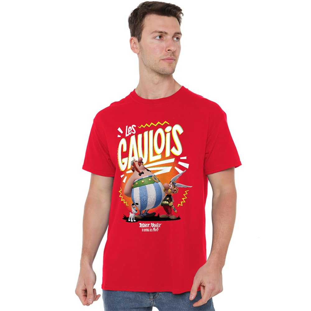 Asterix & Obelix - The Heroic Gauls Unisex T Shirt, Red, Medium