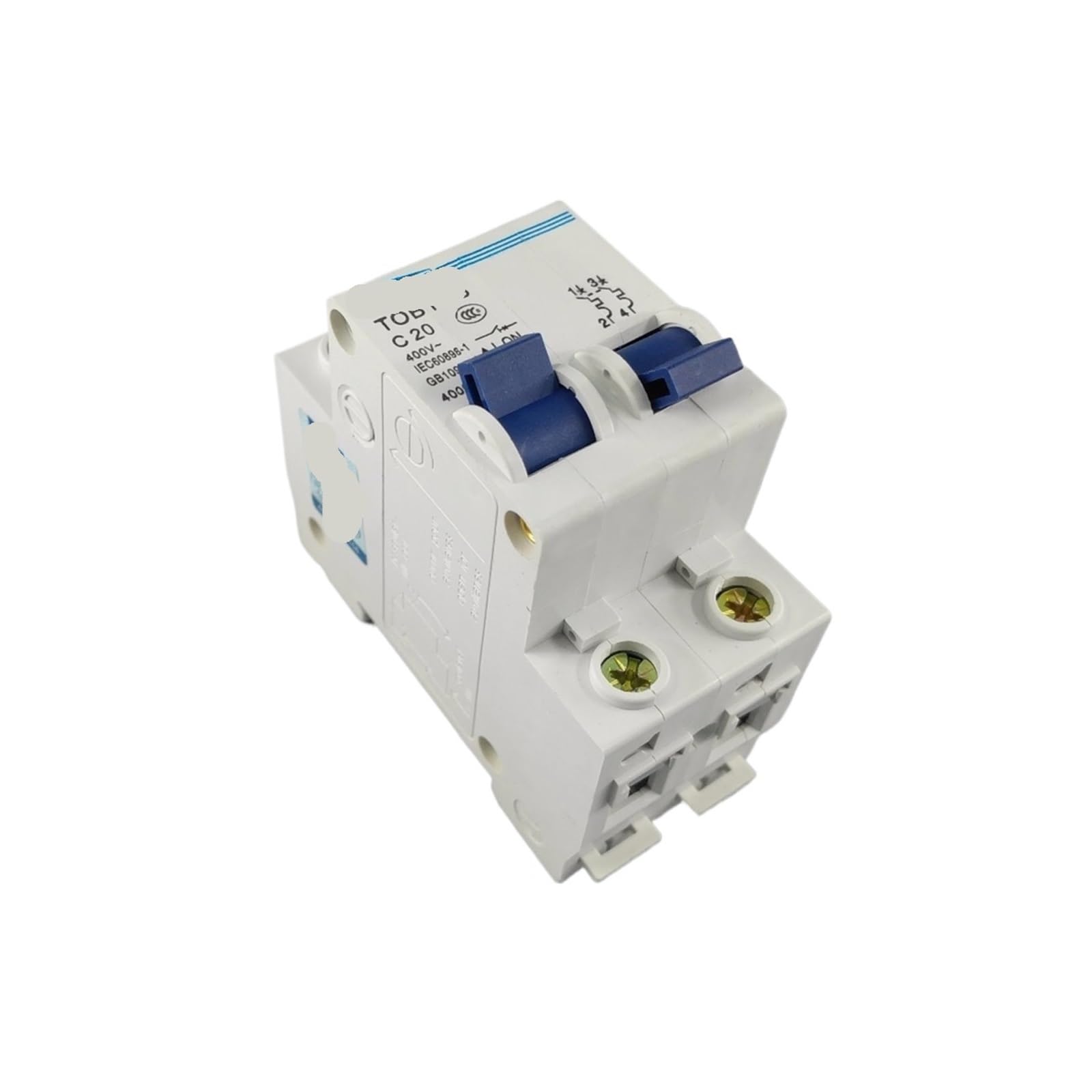 MTS 20ampères inverseur de source manuel 1P avec isolation haute tension 400V~