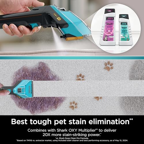 Image of Shark Deep Clean Pet Formula for All Upright and Portable Carpet Cleaners,Formulated for All Carpets,Upholstery & Area Rugs,Tackles Tough Pet Messes and Odors,48oz,EXCP48,(Pack of 4)