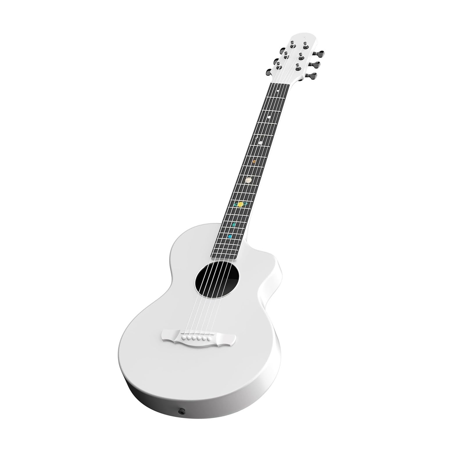 Gitara Elektryczna 38 Calowa Smukła Sześciostrunowa Gitara Akustyczna Z Włókna Węglowego Odpowiednia Dla Początkujących