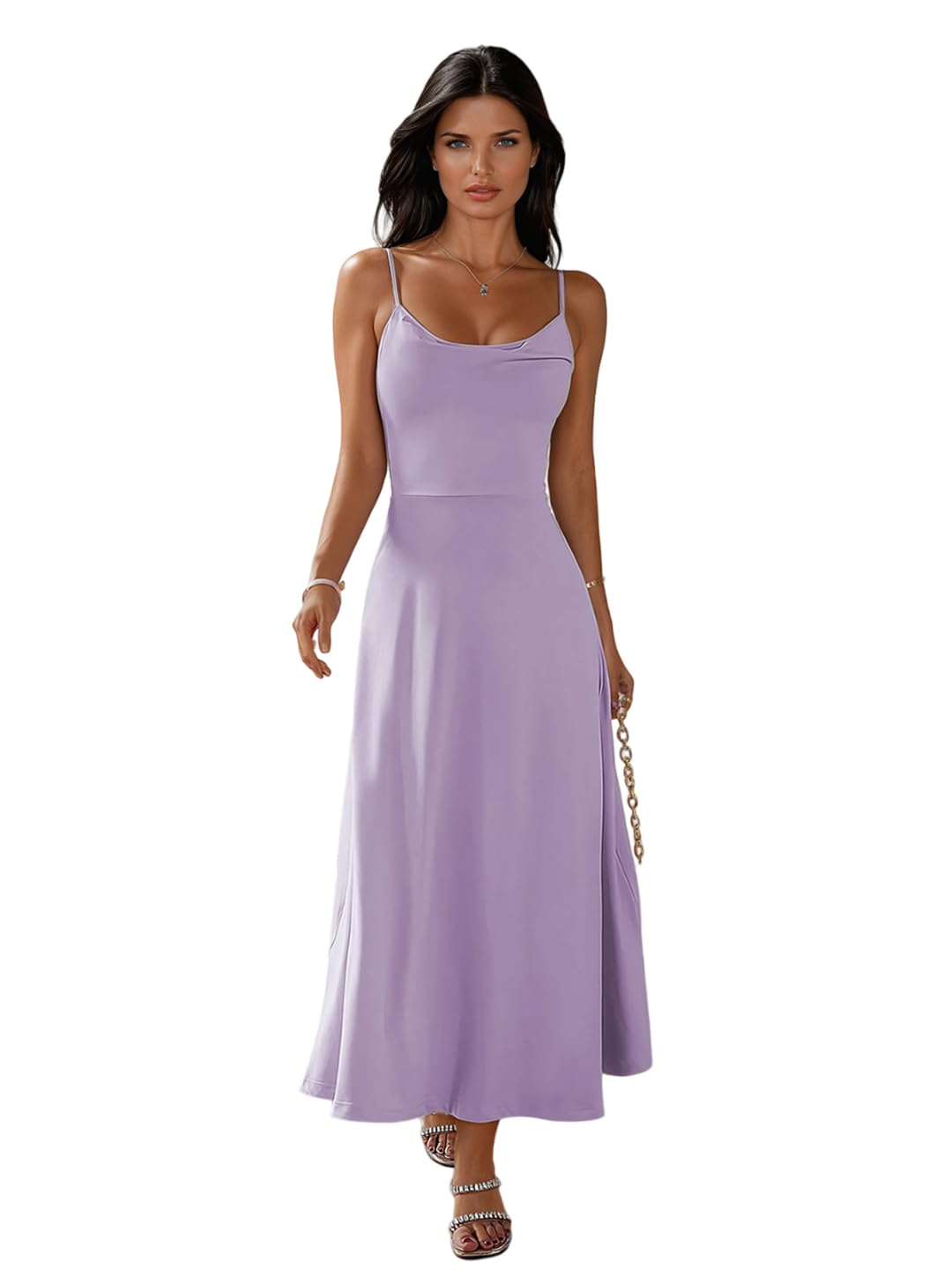 Kotty Women's Malai Febric Dress(Purple,Xl)