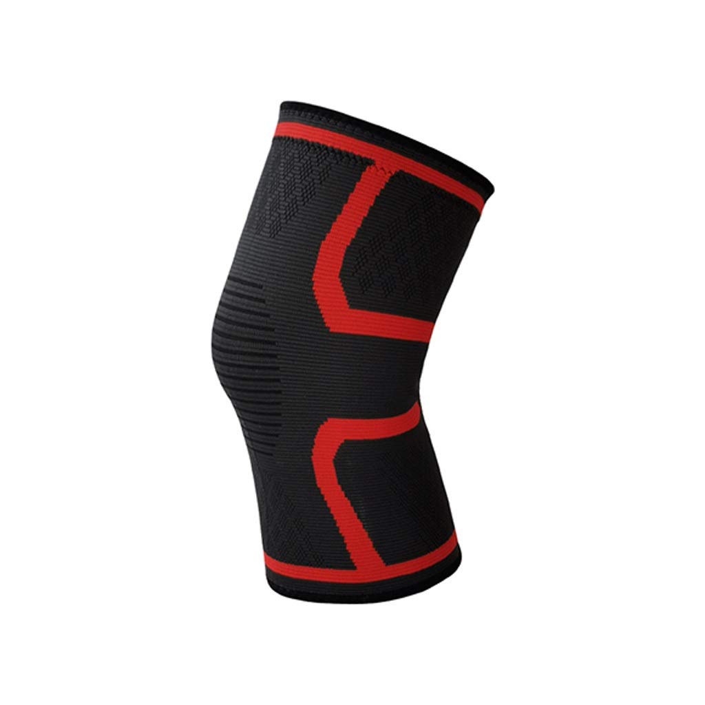 Rodilleras Deportivas Antideslizantes, Soporte elástico de Punto, 1 par, Equipo de protección para Correr y Ciclismo, Funda de Nailon.