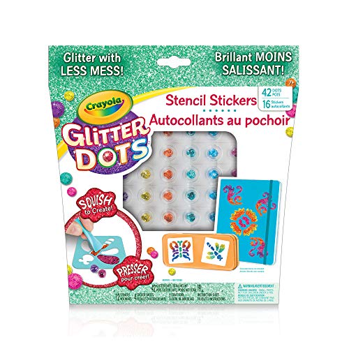 CRAYOLA Glitter Dots Sticker Stencils - Custom