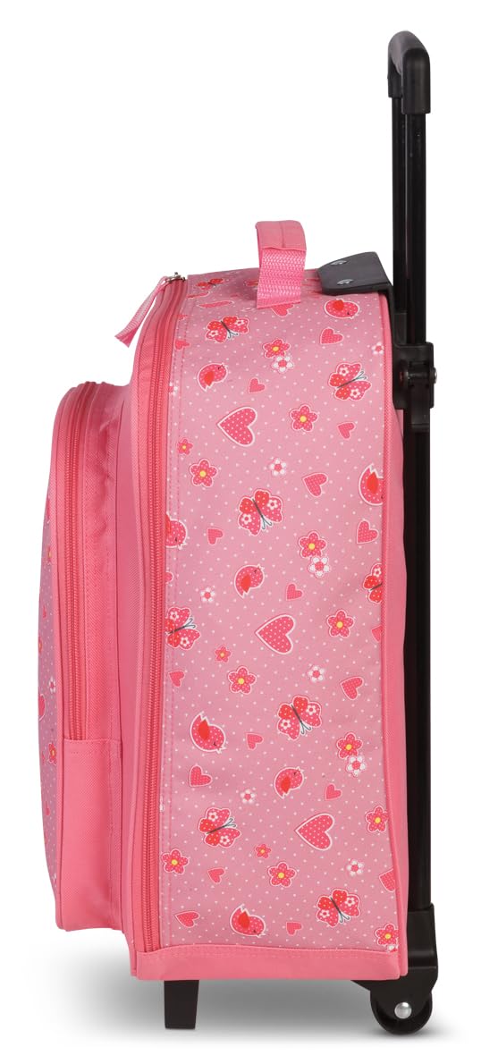 Noey & Lou Kinderkoffer Trolley Rucksack Brustbeutel Koffer Kinder Jungen Mädchen Fabrizio Weichgepäck (M1 Pink, M1)