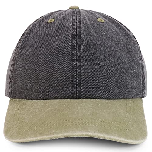 Image of Trendy Apparel Shop Oversize XXL Pigment Dyed Washed Cotton Baseball Cap