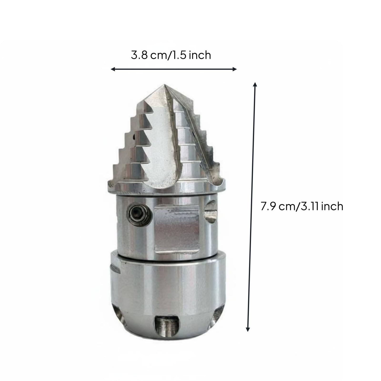 Colcolo Rotary Nozzle Ugello Rotante Ugello Drenaggio Ugello Alta Pressione Ugello per in Acciaio Inox con Testa Rotante Contro, 1/2 40L/Min