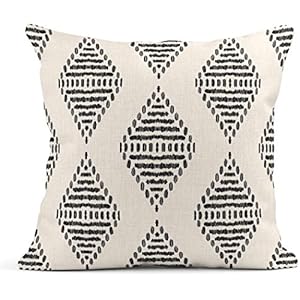 ArtSocket Set of 4 Throw Pillow Covers Ikat Tribal and Boho Bohemian Black Ethnic Herringbone for Ideas Decor Linen Outdoor Pillow Cases Home Decorative Square 26x26 Inches Pillowcases ArtSocket Set of 4 Throw Pillow Covers Ikat Tribal and Boho Bohemian Black Ethnic Herringbone for Ideas Decor Linen Outdoor Pillow Cases Home Decorative Square 26×26 Inches Pillowcases