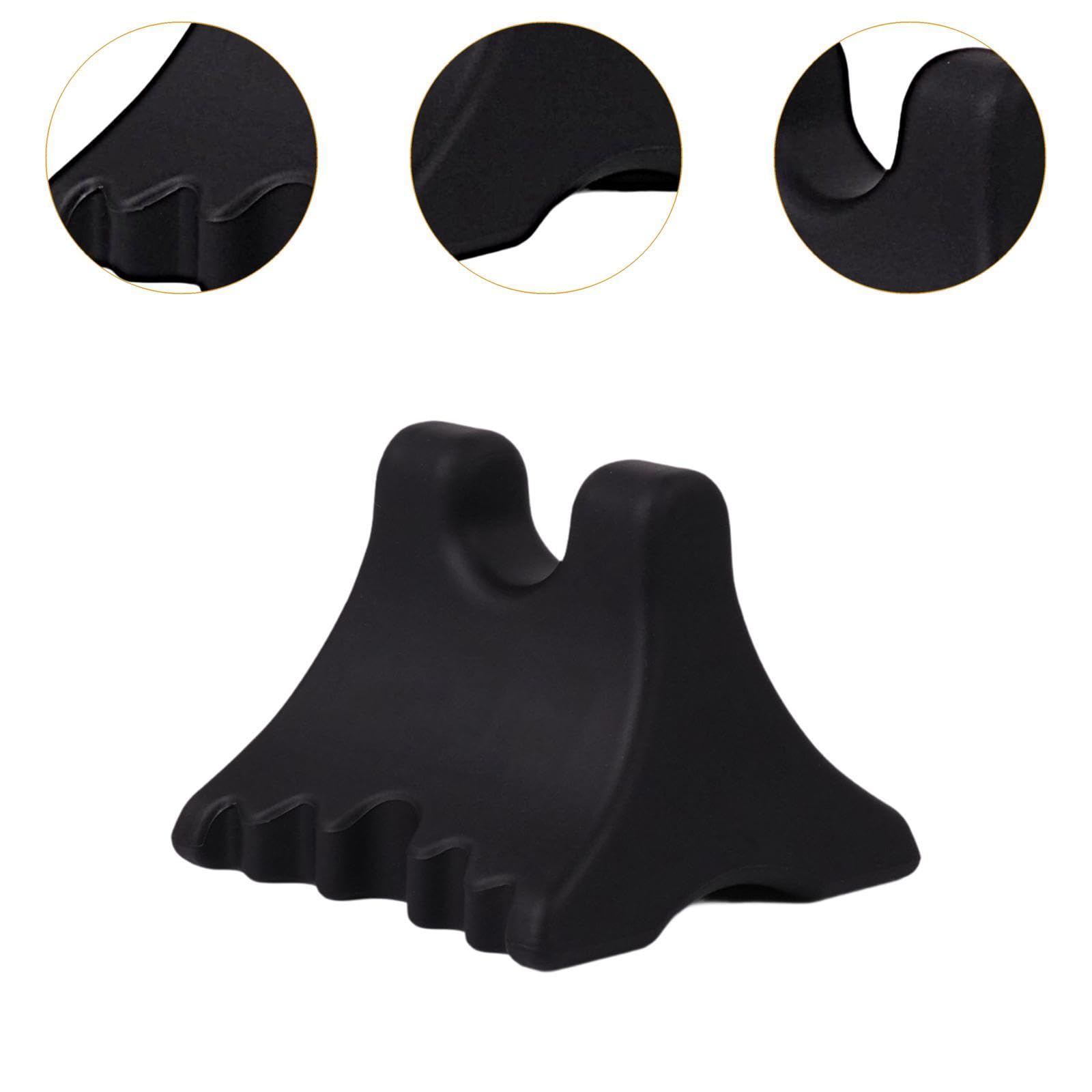 Amagogo Herramienta masaje para cuello, espalda y cuerpo. Masaje puntos acupresión. Durabilidad profesional. Herramienta presión multifuncional, Negro