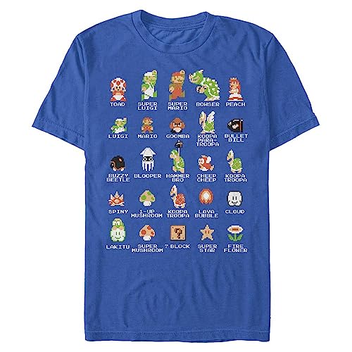 Nintendo mens Pixel Cast T-Shirt