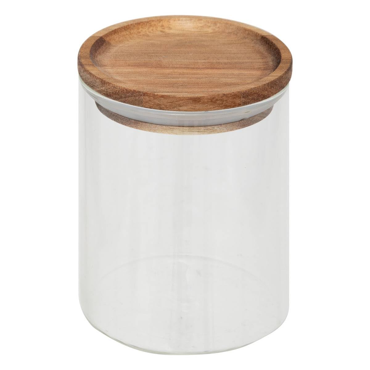 5five - Présentoir à Épices Harmony - Bois d'Acacia, Verre - L 23 x P 24 x H 15 cm, 9 Bocaux, 3 Niveaux - Étagère de Rangement Pour Cuisine