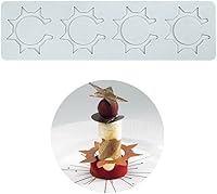 Vista 19 de Moldes de silicona 3D de hojas huecas para chocolate, molde de panal, abeja, caramelo, patrón de flores, molde para fondant, decoración de tartas