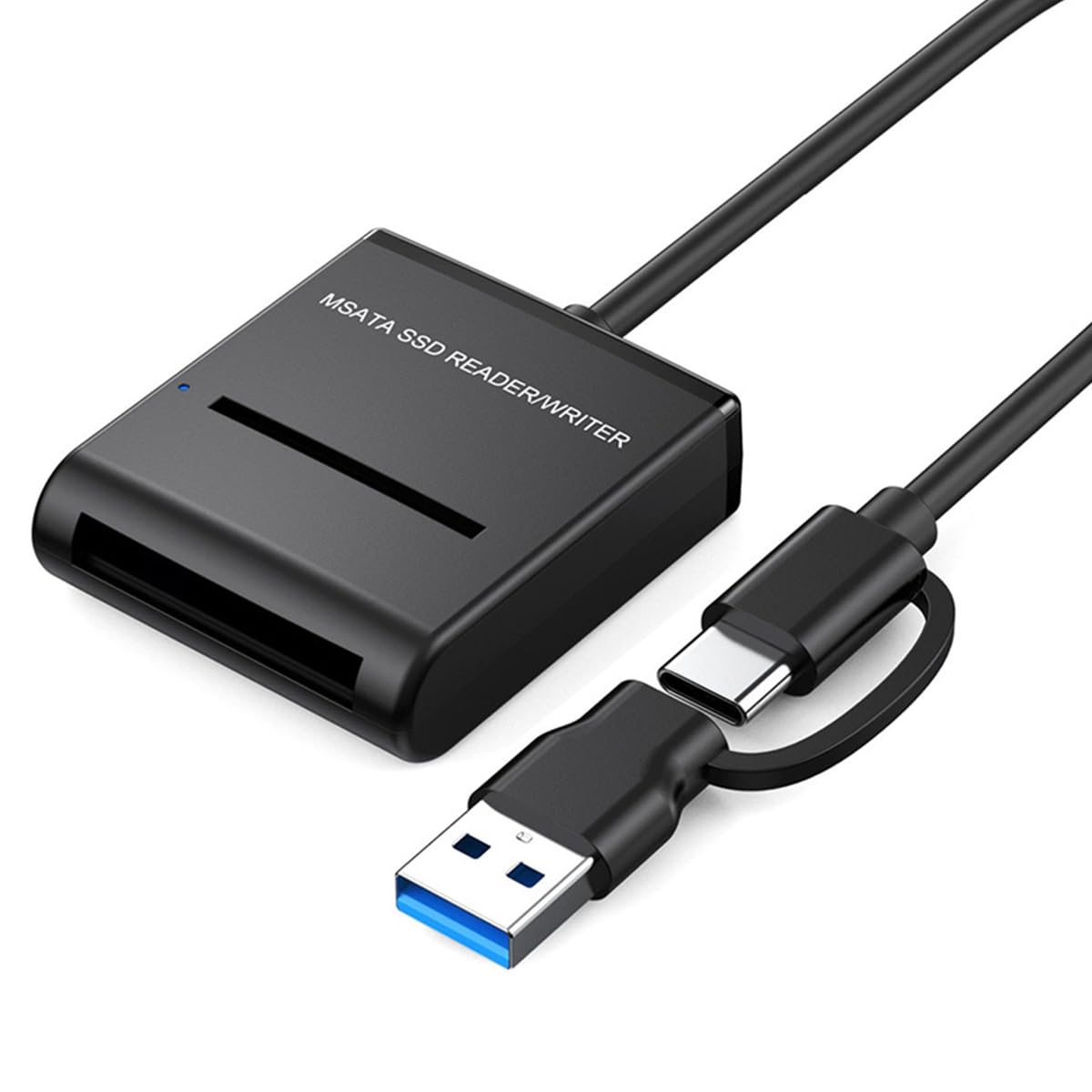 chenyang Leitor e gravador de gabinete SSD mSATA, USB 3.0/USB C 5Gbps Desktop Mini SATA