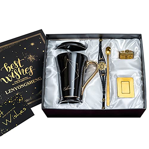 天秤座コーヒーカップ プレゼント マグカップ おしゃれ 星座 母親父親 男性女性 プレゼント 人気誕生日プレゼント 彼女 妻 姉 女友達 贈り物 夫婦 カップル 結婚記念日のサムネイル