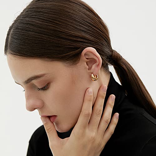 MIKAMU 925 Sterling Silver Star Hoop Earrings for Women CZ cubic zirconia Star Earring Jewelry for Women4