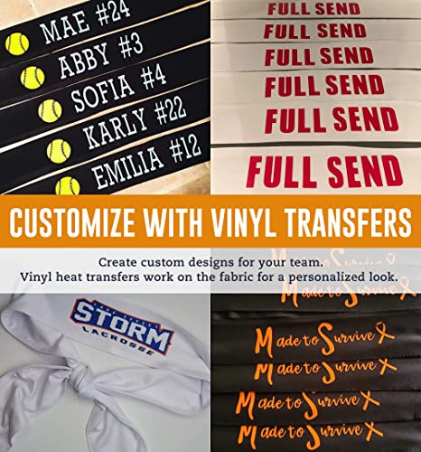 Image of OutdoorEssentials Tie Headband - Sweat-Wicking Running Headband - Hair Control Head Tie - Ninja Costume Accessories