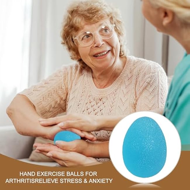 PATIKIL Hand Exercise Balls, 8 Pcs Squeeze Balls Stress Ball for Adults Grip Strengthening Occupational Equipment for Finger Wrist Strength, Multicolor