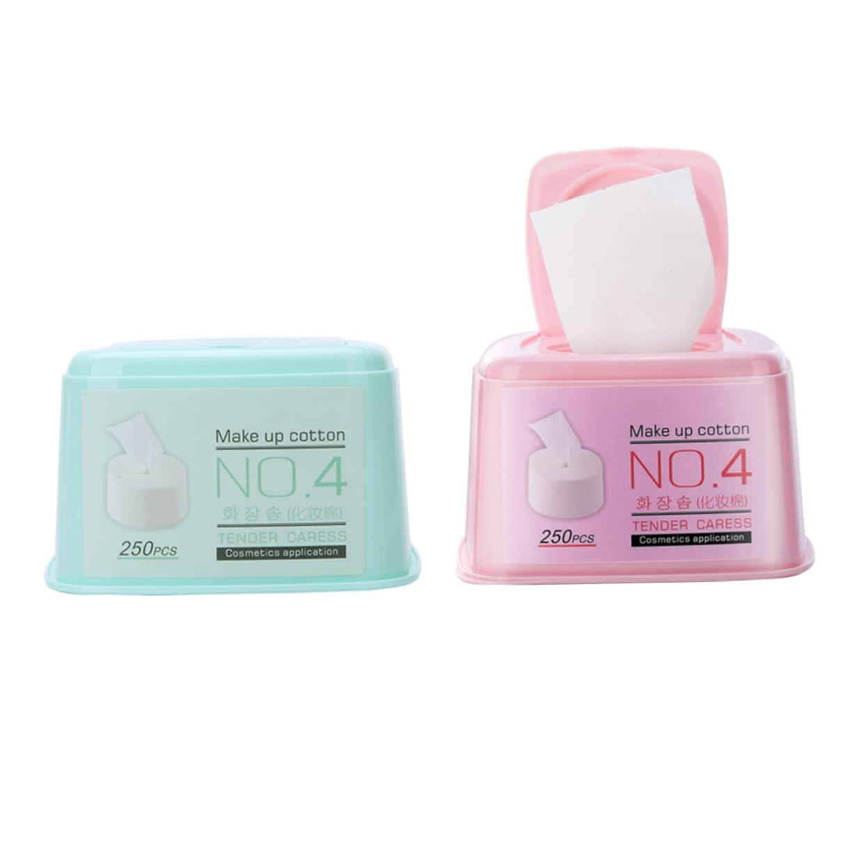 NOLITOY Makeup Pads Cotton Rounds 2 Pack Face Pads Cleansing Cotton Gentle Makeup Remover Portable Random Color