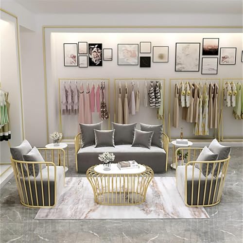 Image of Modern Velvet Wing Back Armchair - Upholstered Lounge Chair with Golden Wrought Iron Frame, Single Sofa for Living Room, Bedroom, or Home Office (Cream White)