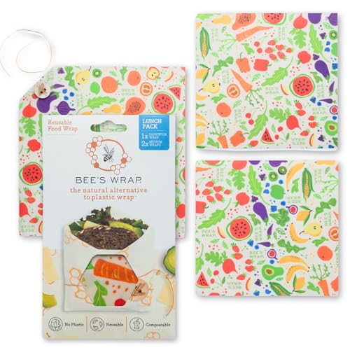 Bee's Wrap Beeswax Wraps for Food - Garden Party 3