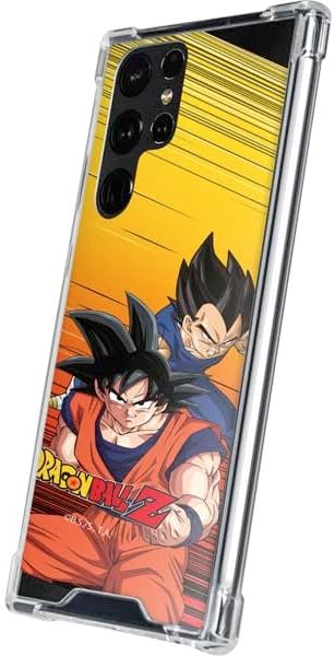 Miniatura 2 de Skinit Funda transparente compatible con Samsung Galaxy S22 Ultra, diseño oficial de Dragon Ball Z, Dragon Ball Z, Goku y Vegeta