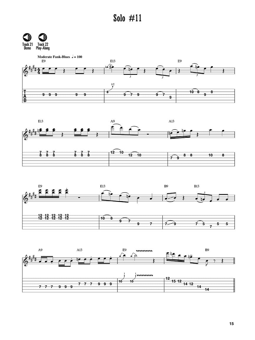 12-Bar Blues Solos: 25 Authentic Leads Arranged for Guitar in Standard Notation & Tablature Book/Online Audio - Image 6