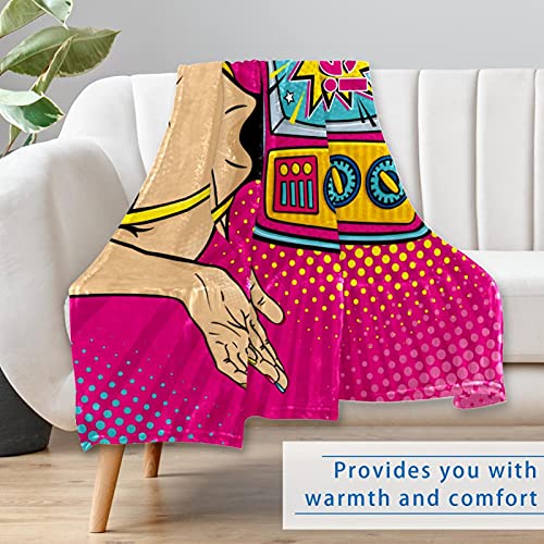 Couverture douce avec impression télévisée surprise OMG idée cadeau - 7