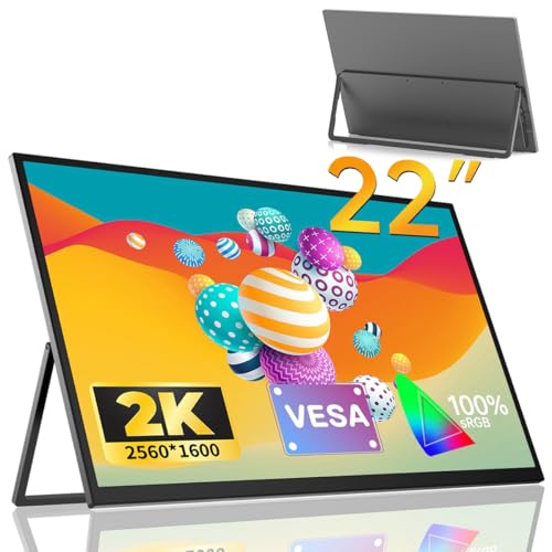 Amazon.co.jp: EVICIV モバイルモニター 22インチ 2K 大画面 QLED
