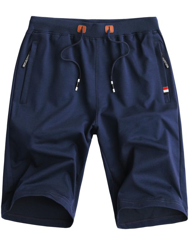 Csqtongan Sporthose Herren Kurz Hosen Herren Kurze Hose Sommer Baumwolle Sport Shorts Stretch Gym Herren-Shorts mit Tasche