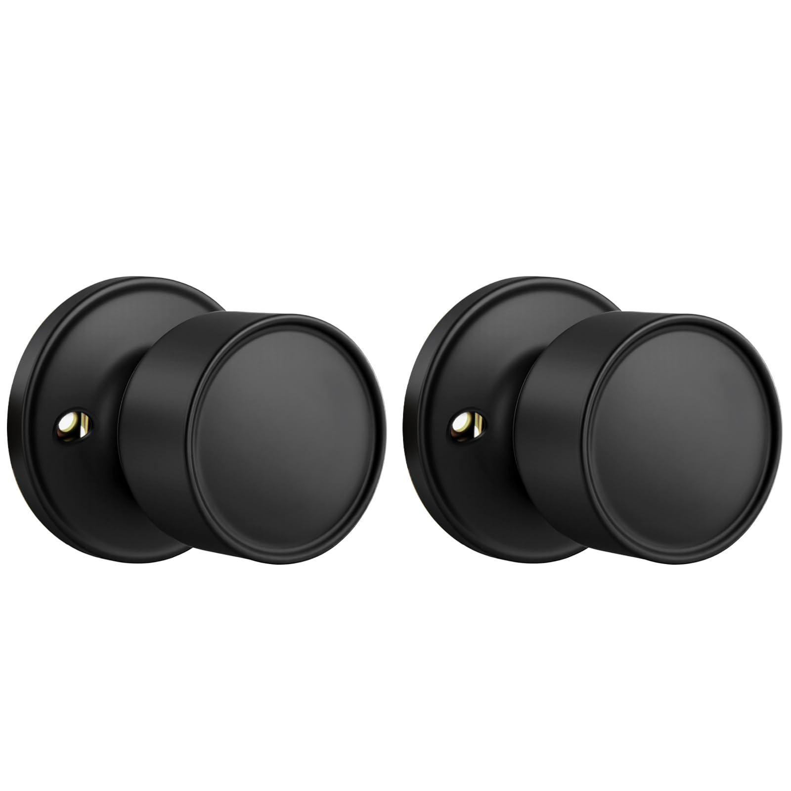 Goldenwarm Matte Black Privacy Door Knobs (10 Pack) -10