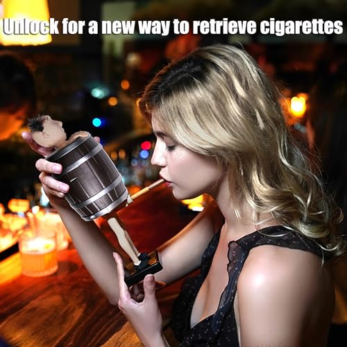Funny Santa Cigarette Dispenser, Christmas Prank Santa Cigarette Holder, Santa Claus Barrel Cigarette Cases & Dispensers, Perfect Gag Gift for Christmas Party, Home Decor - Image 6